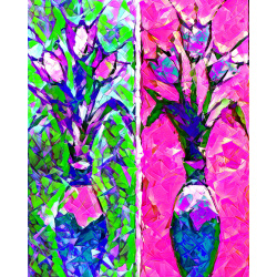 &quot;2 Vases&quot; Contemporary Abstract Art Print - Two Sizes - Free Shipping