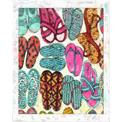 &quot;Sandals&quot; Contemporary Abstract Art Print - Two Sizes - Free Shipping