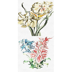 &quot;Narcissus &amp; Hyacinth&quot; Duo Print (One Print with 2 Designs in Portrait Format)